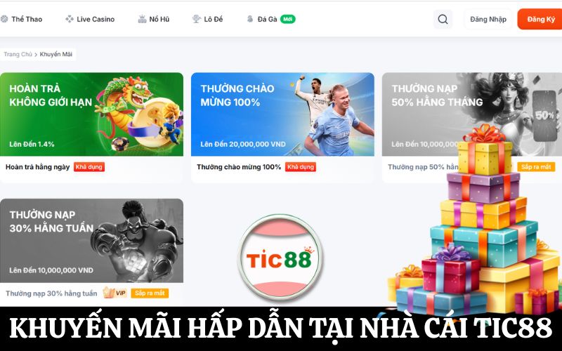Tic88: Trang Chủ Uy Tín - Đăng Ký, Đăng Nhập, Khuyến Mãi Hấp Dẫn
